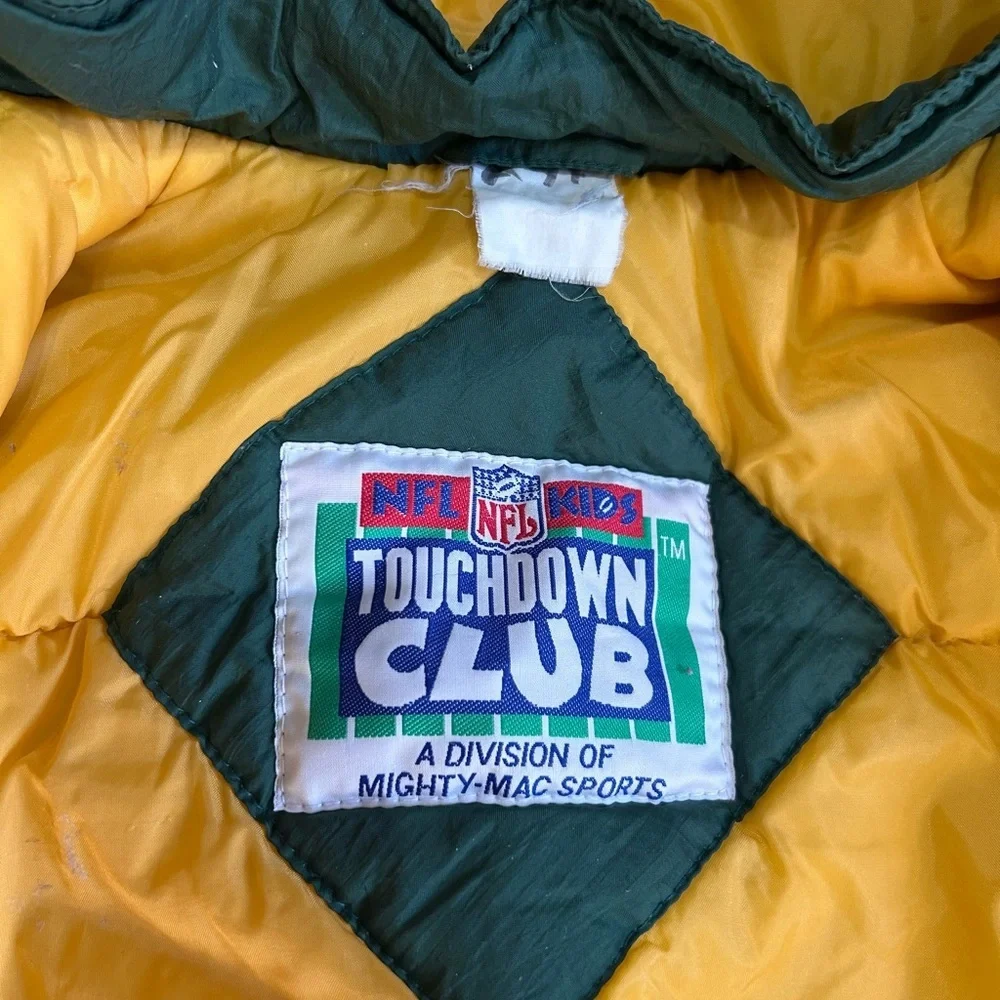 Vintage 1990s Youth Green Bay Packers Pullover NFL Football Jacket 4-5T